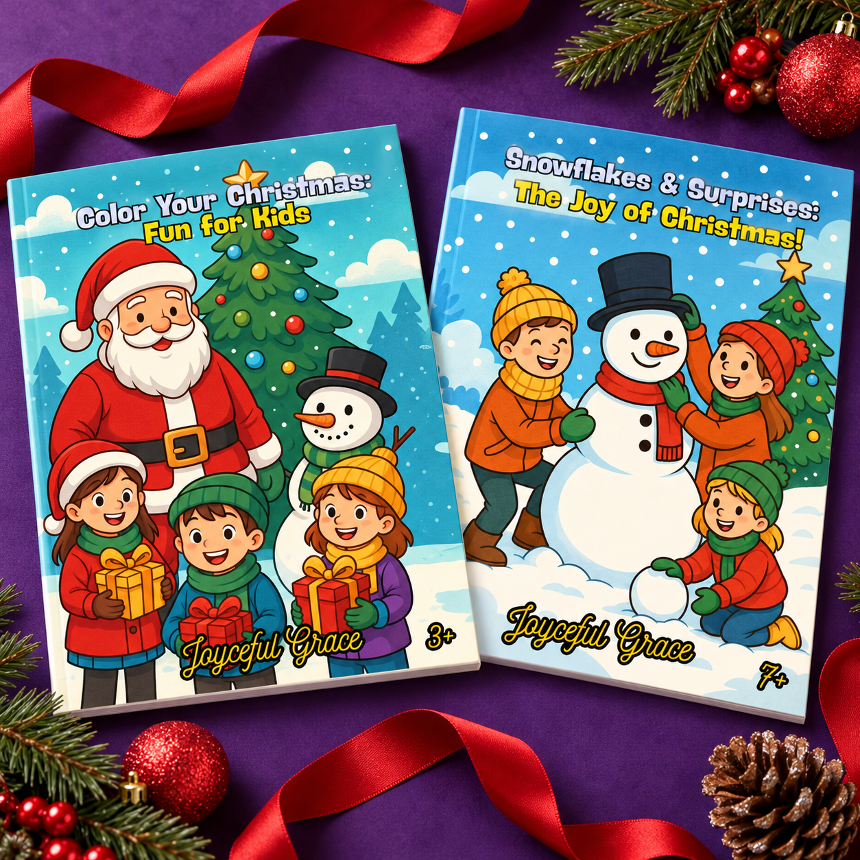 Choose Any 2 Christmas Coloring Books