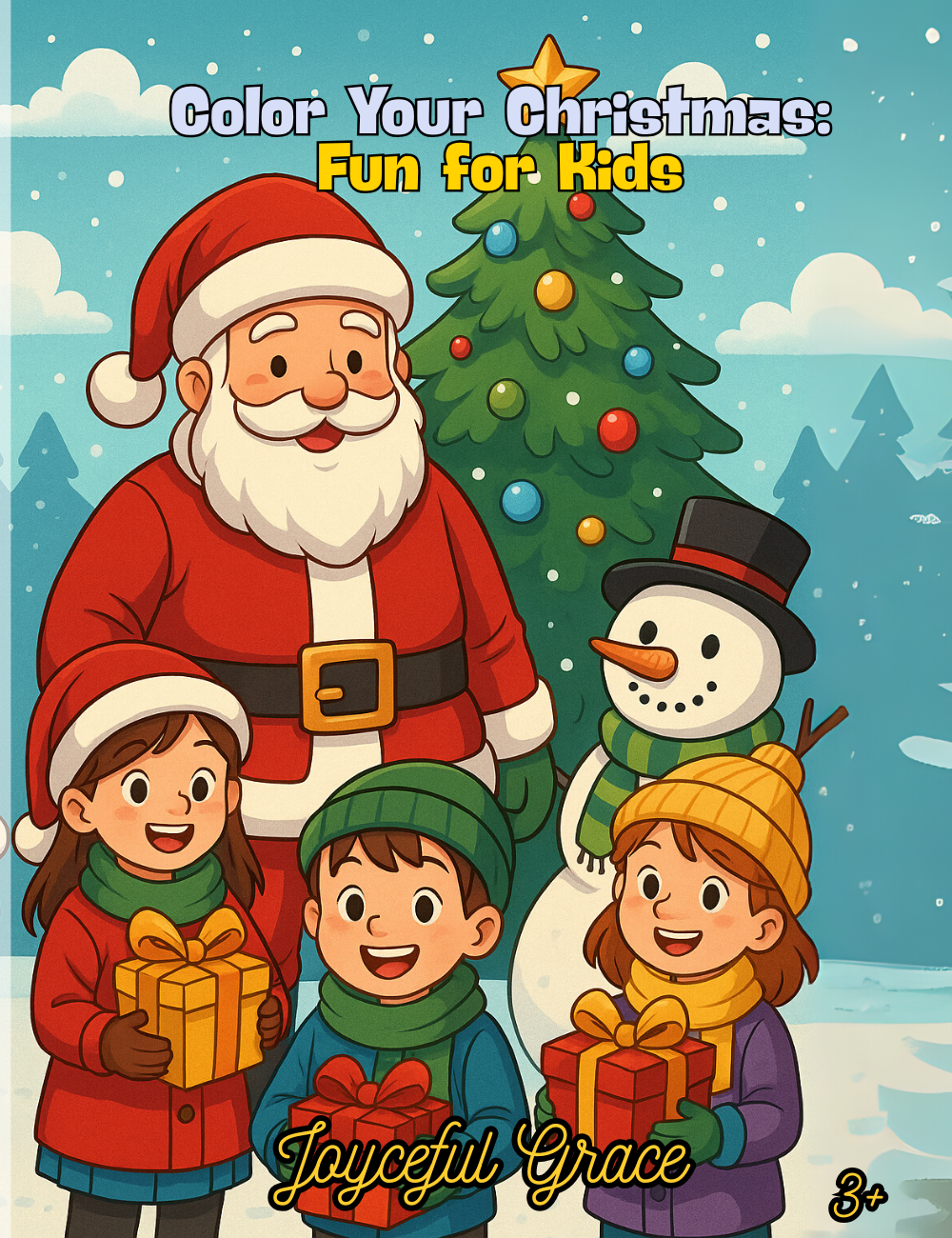 Color Your Christmas coloring book cover